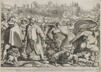 Il Bruttobuono (Walka uliczna) autorstwa Francesco Villamena