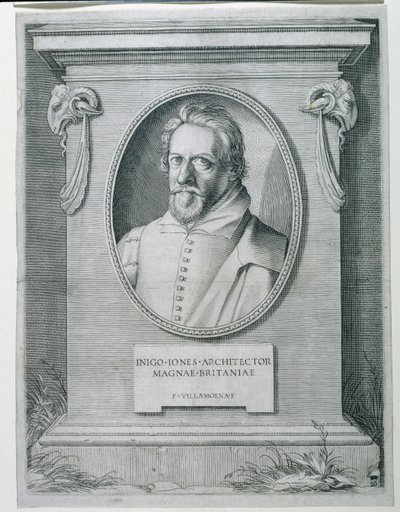 Inigo Jones (grawerowanie) autorstwa Francesco Villamena