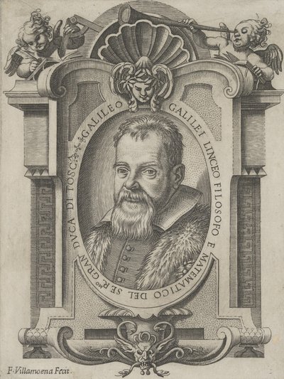 Portret Galileusza Galilei, 1613. autorstwa Francesco Villamena
