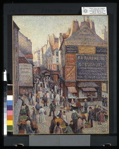 Rue Mouffetard (olej na płótnie) autorstwa Francesco Vinea