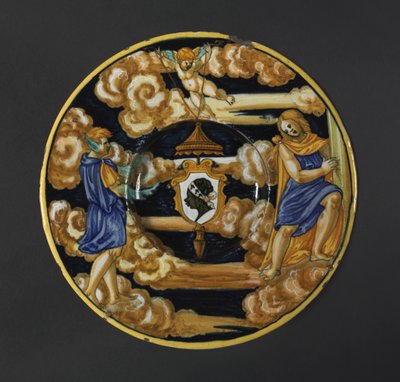 Talerz z herbem rodziny Pucci, 1532. autorstwa Francesco Xanto Avelli