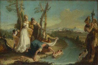 Znalezienie Mojżesza po 1740 autorstwa Francesco Zugno