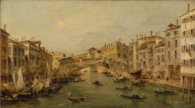 Wenecja: Rialto autorstwa Francesco circle of Guardi