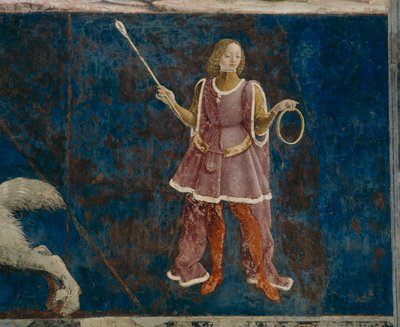 Jeden z Trzech Dekanów, którzy nadzorują marzec, Il Salone dei Mesi, 1470-99 autorstwa Francesco del Cossa