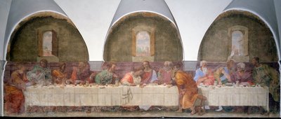 Ostatnia wieczerza (fresk autorstwa Francesco di Cristofano Franciabigio