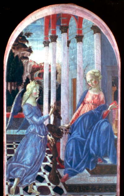 Zwiastowanie, c1470-1472 autorstwa Francesco di Giorgio Martini