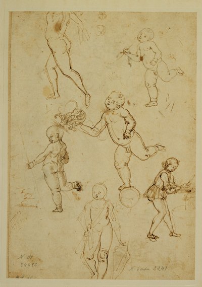 Trójka dzieci; putto ... autorstwa Francesco di Simone (attr. to)