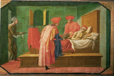 Święci Kosma i Damian leczący chorego ... autorstwa Francesco di Stefano Pesellino