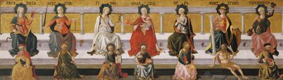 Siedem cnót, c. 1450 autorstwa Francesco di Stefano Pesellino