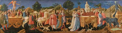 Triumfy miłości, czystości i śmierci, c. 1450 autorstwa Francesco di Stefano Pesellino