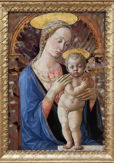 Dziewica z Dzieciątkiem, obraz Francesco di Stefano, znany jako Pesellino (ok. 1422-1457). Fotografia, KIM Youngtae, Lyon, Musee des Beaux Arts de Lyon. autorstwa Francesco di Stefano Pesellino