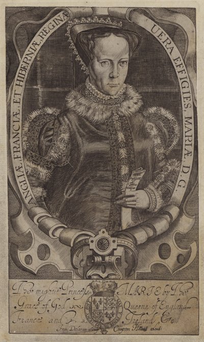 Maryja Królowa Szkotów (rycina) autorstwa Francis (after) Delaram