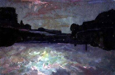 Rzeka-Zachód Słońca autorstwa Francis Abel William Taylor Armstrong