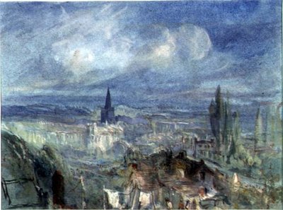 Widok na miasto Bridgewater, Somerset autorstwa Francis Abel William Taylor Armstrong