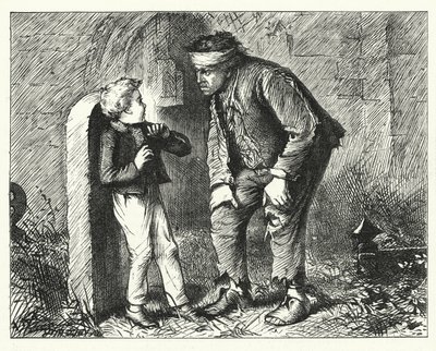 Ilustracja do wielkich nadziei autorstwa Charlesa Dickensa (rycina) autorstwa Francis Arthur Fraser