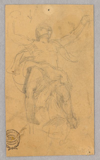 Studium postaci dla Mural autorstwa Francis Augustus Lathrop