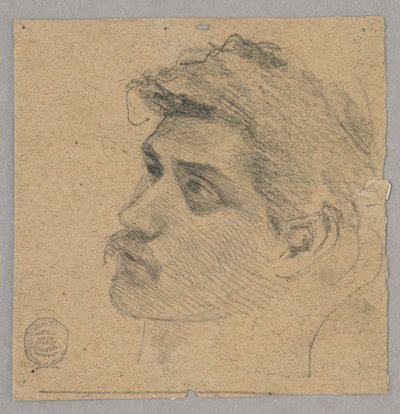 Głowa mężczyzny autorstwa Francis Augustus Lathrop