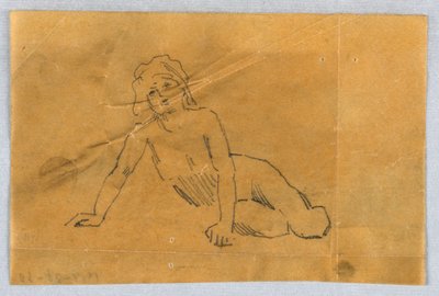 Szkic do Putto autorstwa Francis Augustus Lathrop
