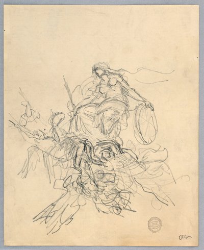 Szkic Fortuny autorstwa Francis Augustus Lathrop