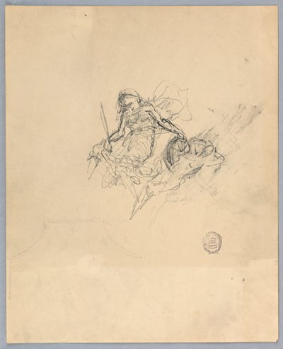 Szkic Fortuny autorstwa Francis Augustus Lathrop