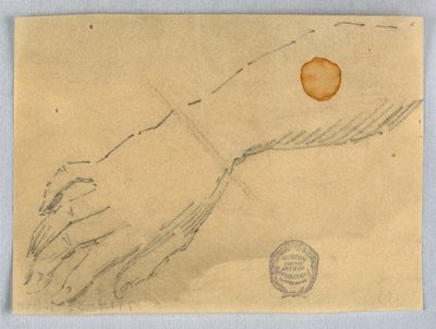 Szkic dłoni i nadgarstka autorstwa Francis Augustus Lathrop