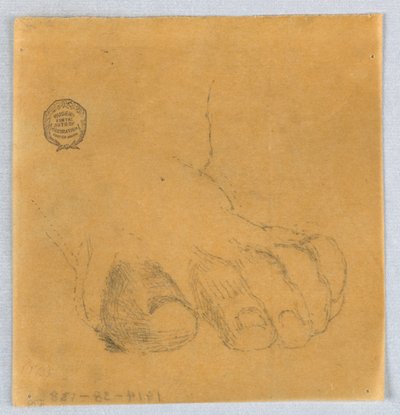 Szkic palców stóp autorstwa Francis Augustus Lathrop