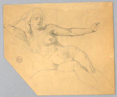 Szkic Aktu Kobiecego autorstwa Francis Augustus Lathrop