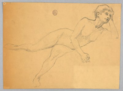 Szkic Aktu Kobiecego autorstwa Francis Augustus Lathrop