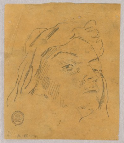 Szkic głowy autorstwa Francis Augustus Lathrop