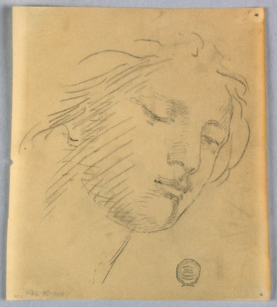 Szkic twarzy kobiety autorstwa Francis Augustus Lathrop
