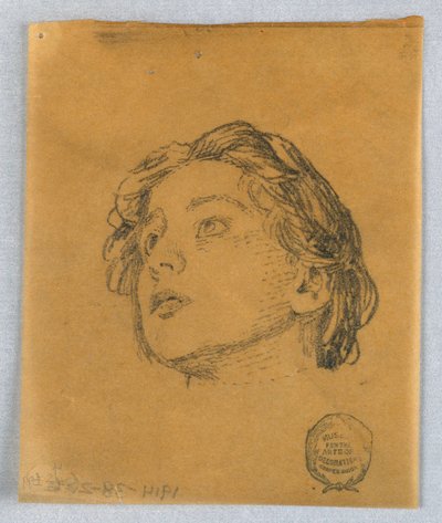 Szkic kobiecej głowy autorstwa Francis Augustus Lathrop
