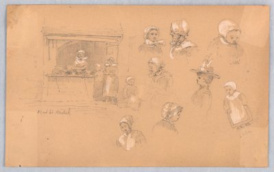 Szkice mieszczan w Mont St. Michel i Vitré autorstwa Francis Augustus Lathrop