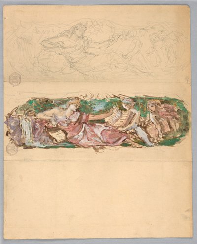 Studia dla panelu ściennego autorstwa Francis Augustus Lathrop