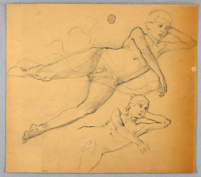 Badania nagiej figury autorstwa Francis Augustus Lathrop