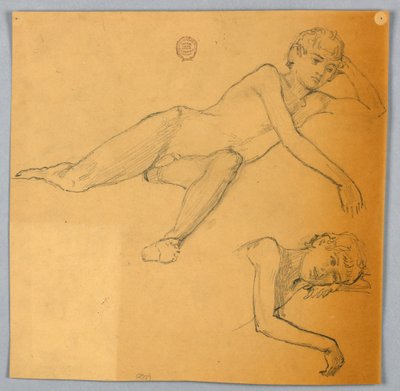 Badania nagiej figury autorstwa Francis Augustus Lathrop