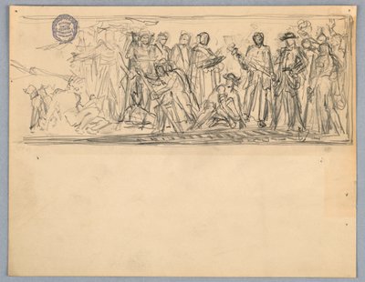 Studiuj na mural lub panel autorstwa Francis Augustus Lathrop