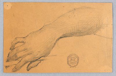 Studium dłoni i nadgarstka autorstwa Francis Augustus Lathrop