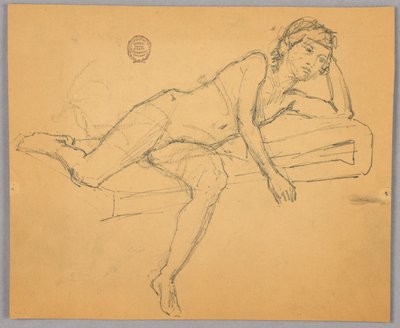 Badanie nagiej figury autorstwa Francis Augustus Lathrop