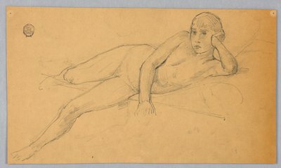 Badanie nagiej figury autorstwa Francis Augustus Lathrop