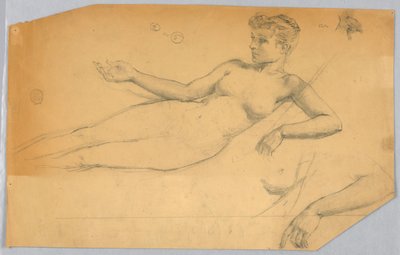 Badanie nagiej figury autorstwa Francis Augustus Lathrop
