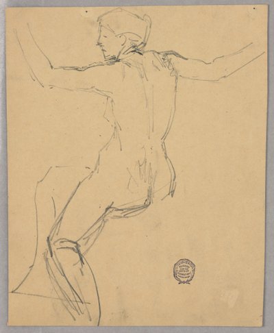 Studium nagiej postaci autorstwa Francis Augustus Lathrop