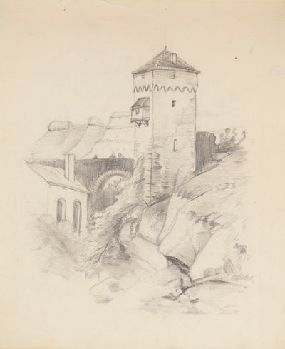 Wieża w wiosce autorstwa Francis Augustus Lathrop
