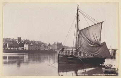 Most Bideford z brzegu rzeki autorstwa Francis Bedford