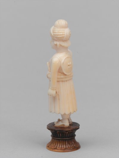 Czarny pionek, figura szachowa, Indie, 1820 ok autorstwa Francis Bedford