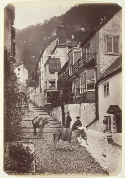Clovelly, Nowa Karczma i Ulica autorstwa Francis Bedford