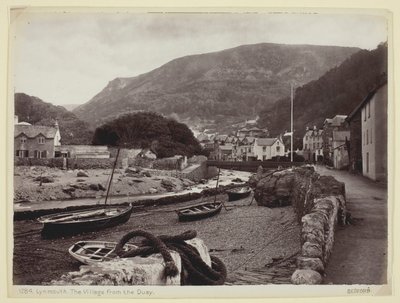 Lynmouth, wioska od nabrzeża autorstwa Francis Bedford