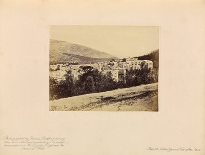 Nablûs - Ogólny widok na miasto autorstwa Francis Bedford