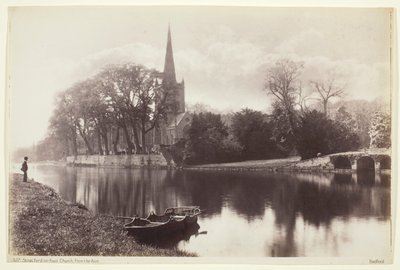 Stratford-on-Avon, kościół z Avon autorstwa Francis Bedford