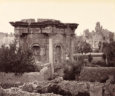 Okrągła świątynia (Świątynia Wenus), Baalbek autorstwa Francis Bedford