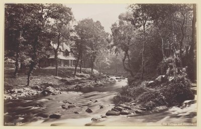 Watersmeet, Chata i strumienie, 186094. autorstwa Francis Bedford